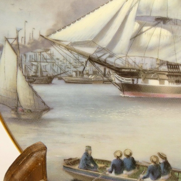 MARCOPOLO Great Clipper Ships Plate Collection 1981 Franklin Porcelain UHH&S - Picture 4 of 11